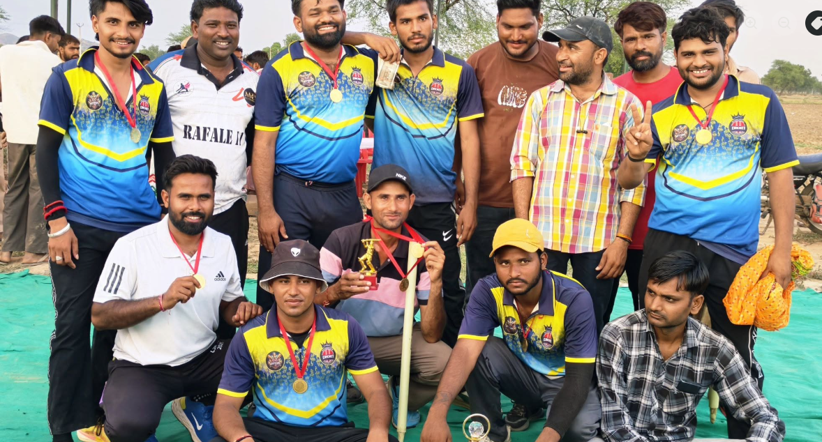 Bhanokhar Cricket Team Posing